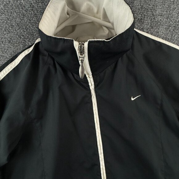 Nike Windbreaker Jacket Youth Medium 8-10 Full Zip Navy Dark Blue Long Sleeve - Picture 11 of 14